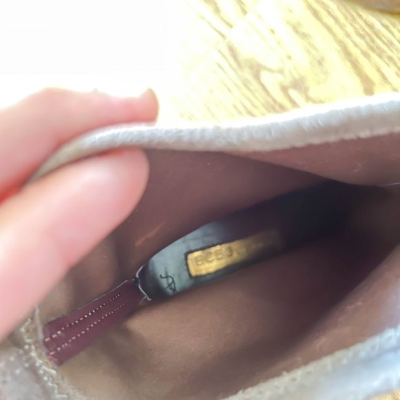 BCBGeneration Leather Suede Heel Booties Size 9 - Picture 4 of 5